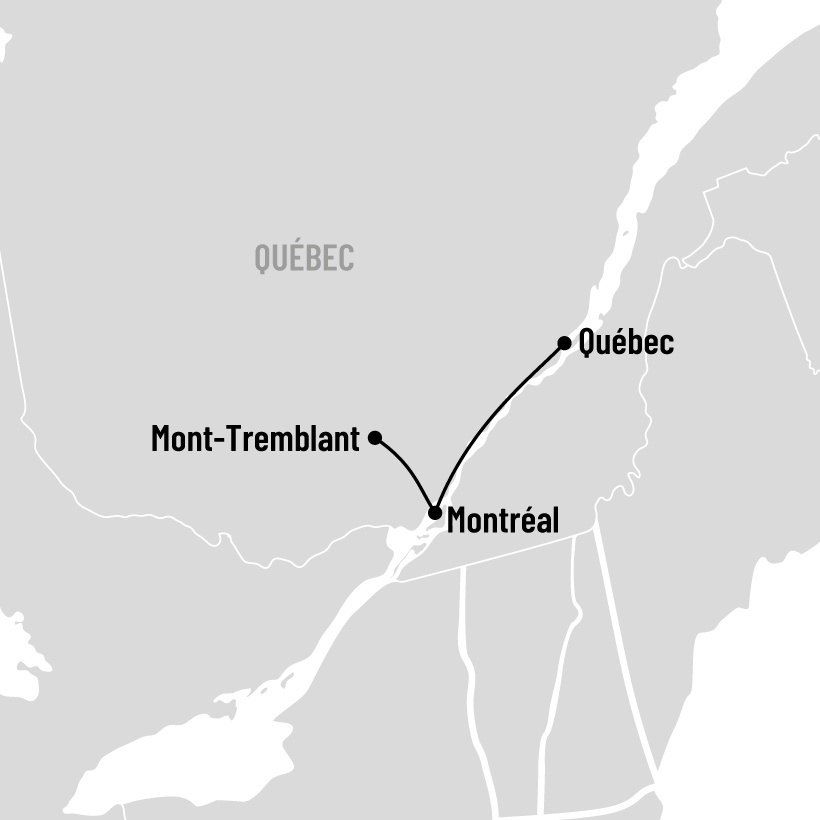 Escapade au Mont-Tremblant map