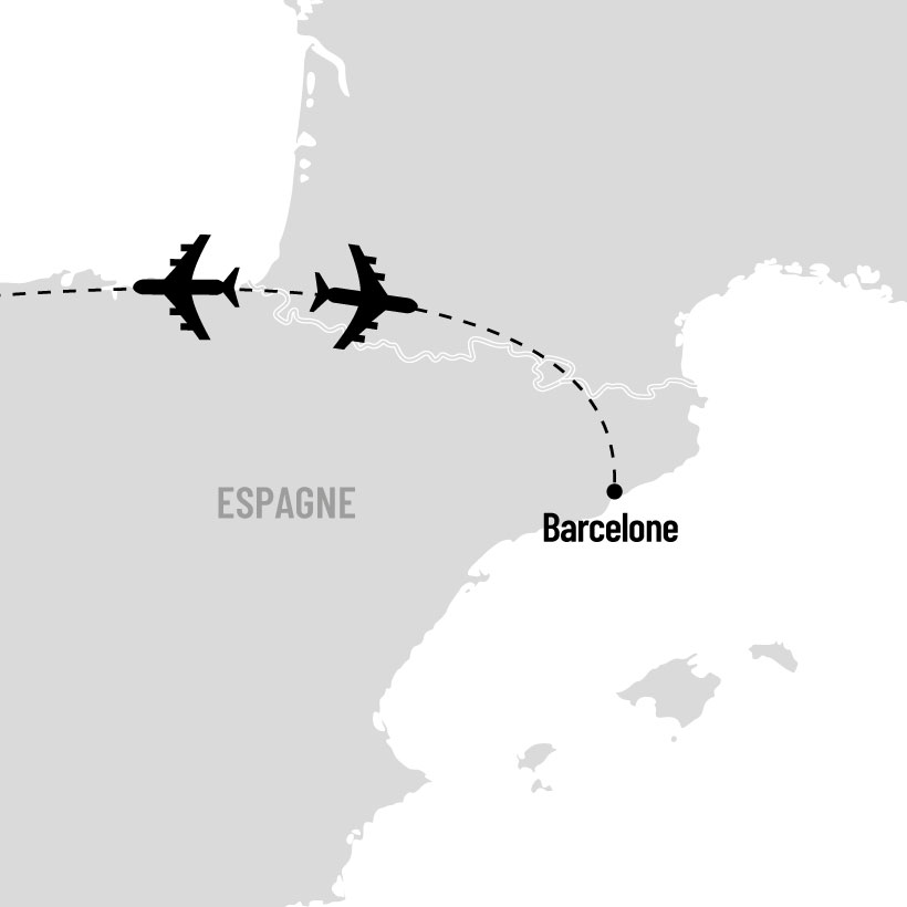 Escapade à Barcelone map