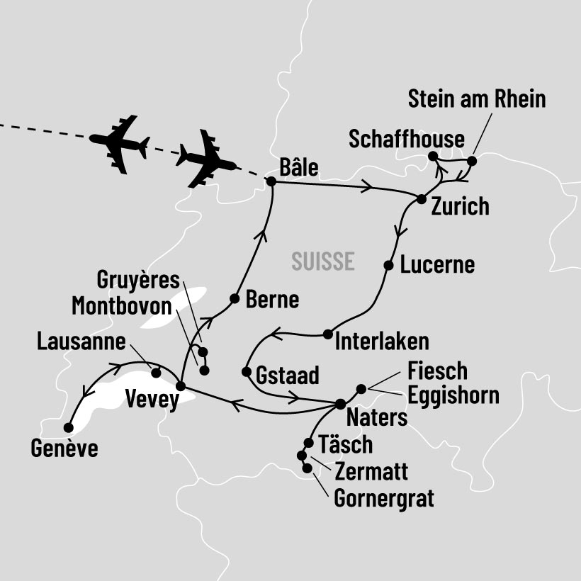 Panoramas Suisses map